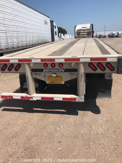 InPlace Auction - Classified Listing: SOLD ITEM: 2016 Benson 53' Trailer